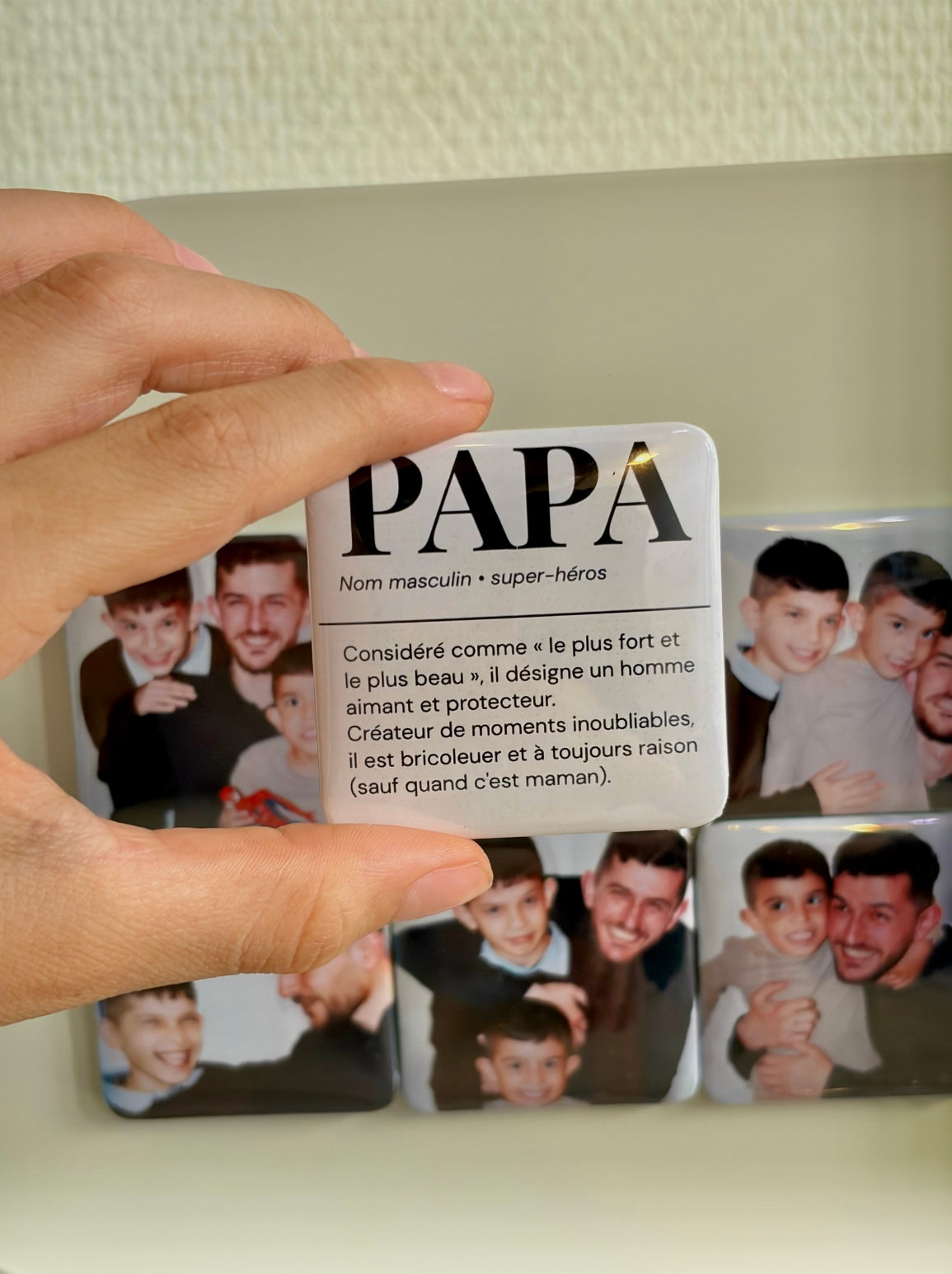 Pack Super Papa - Magnets photo personnalisés