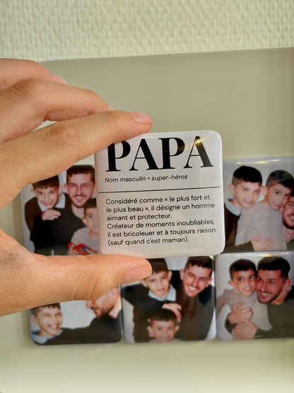 Pack Super Papa - Magnets photo personnalisés
